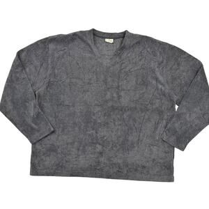 L.L. Bean Women's Plus 2XL Gray Pullover Fleece Sweater YP30